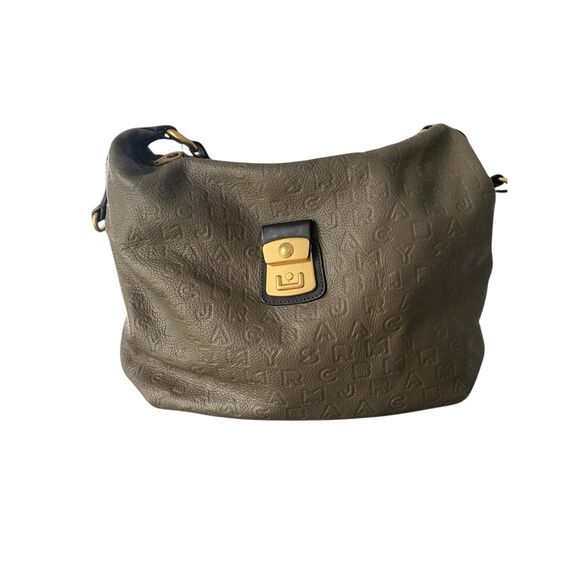 Marc By Marc Jacobs Olive Gray Cow Leather Hobo Bag